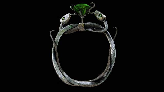 Twin Snakes Silver Ring