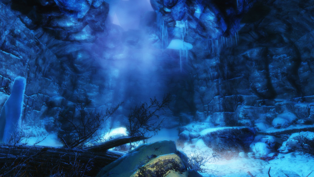 В пещере "Холодный берег"