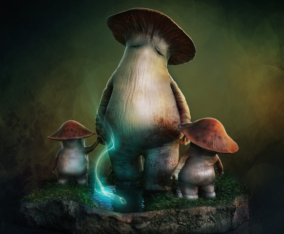 mushroom parent And child