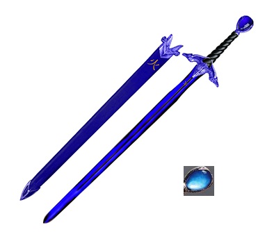 Вот меч похожий на Брисингр (но цвет нетот) URL.