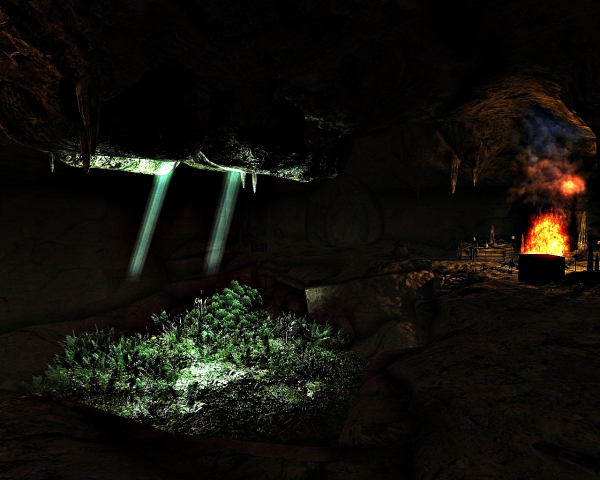 В пещере Бладмейн