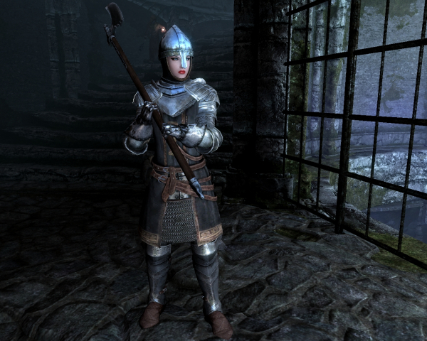 Девушка-рыцарь в форте