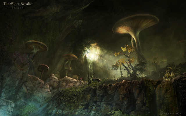 Fungal Grotto Concept Art