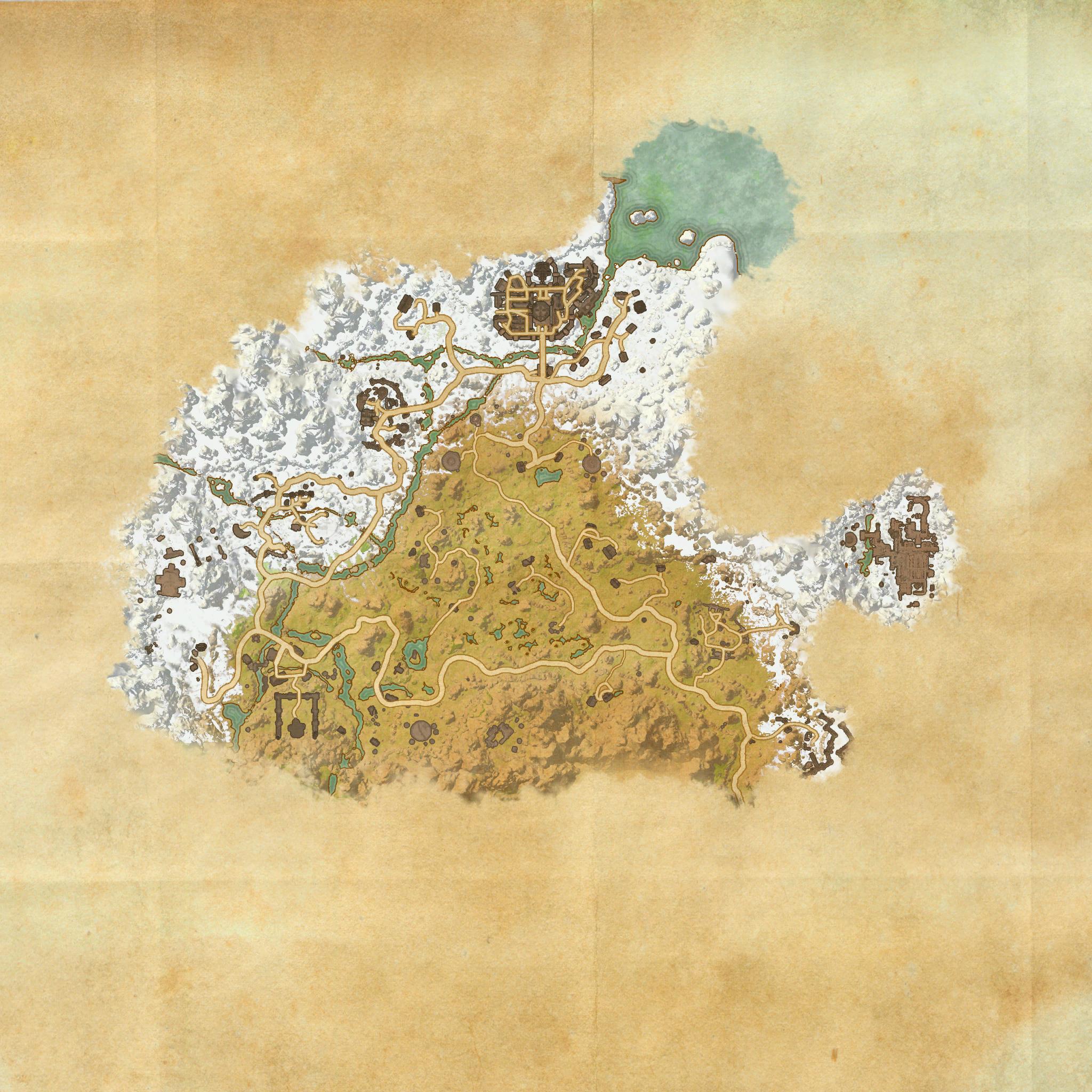 Карта владения Истмарк в Скайриме из Elder Scrolls Online 